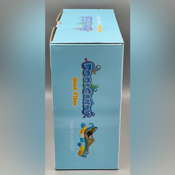 Good Vibes Deluxe Chaise Pool Lounger Pool Water Float Toy Ages 6+ NEW - Picture 4 of 5